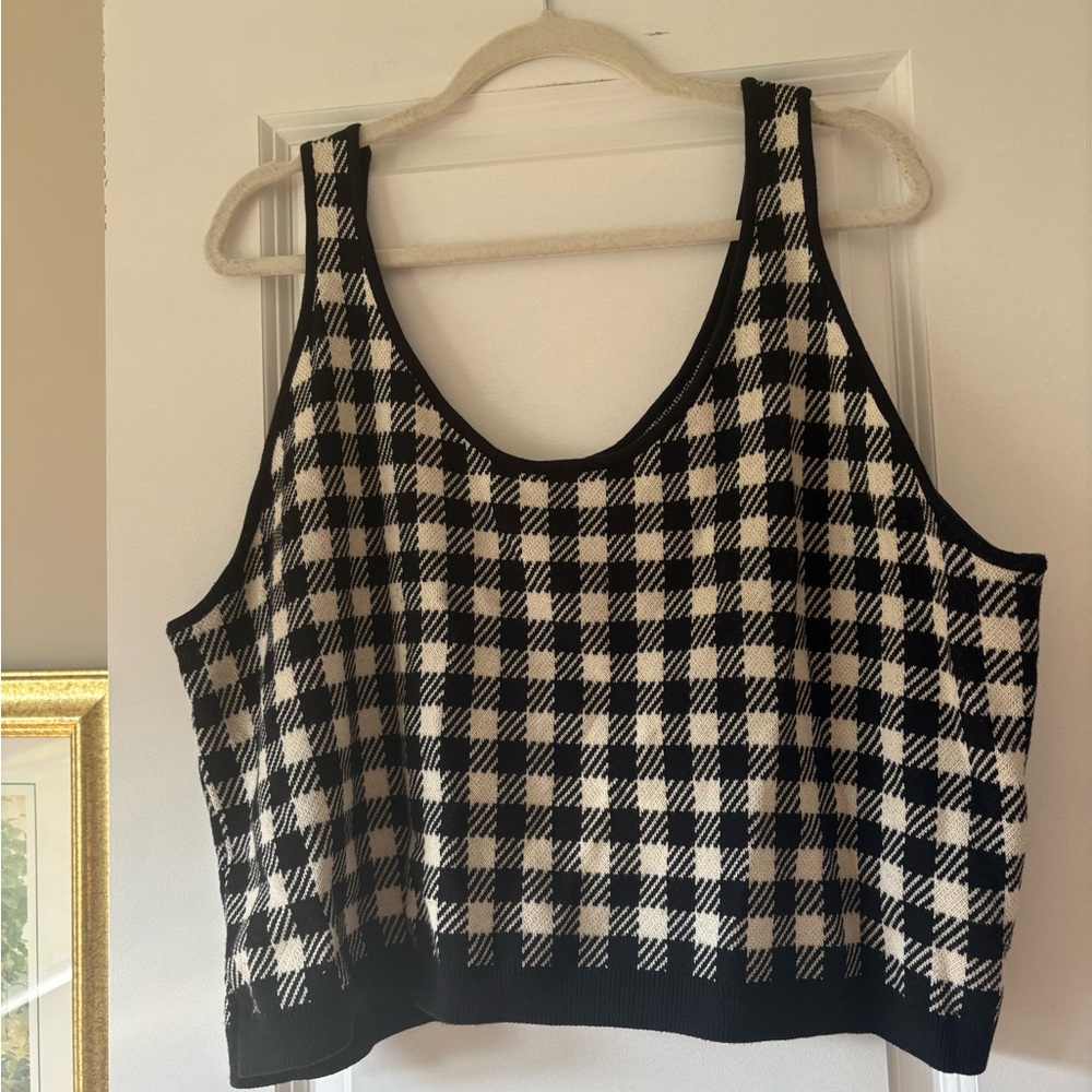 Future Collective Black and White Knit Top
